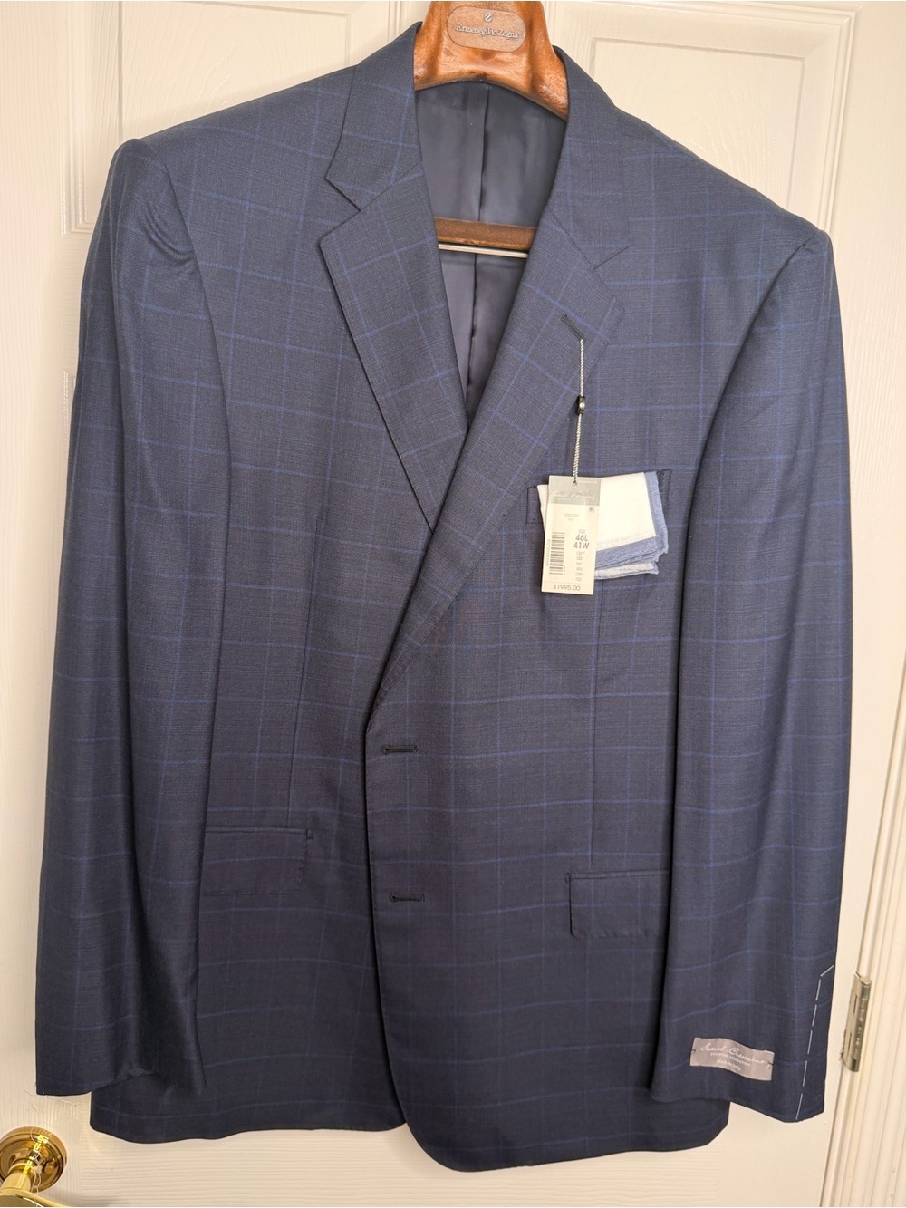 Daniel Cremieux Navy Windowpane Sport Coat